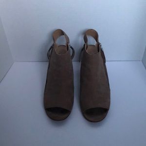 Franco Sarto Peep Toe Bootie